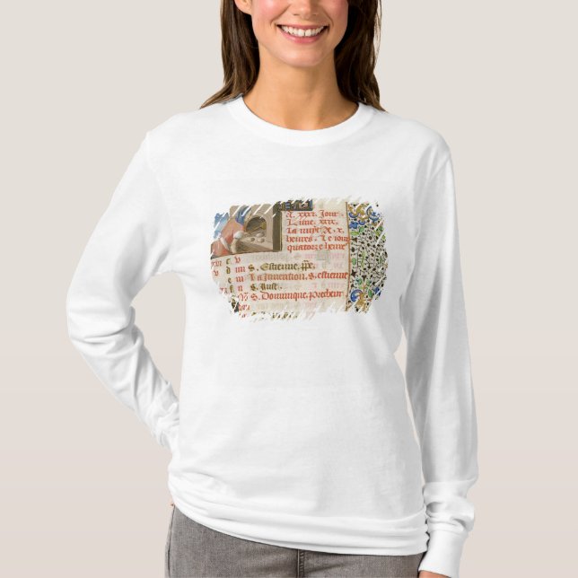 Stekhett bröd, från en bok av timmar tee shirt (Framsida)