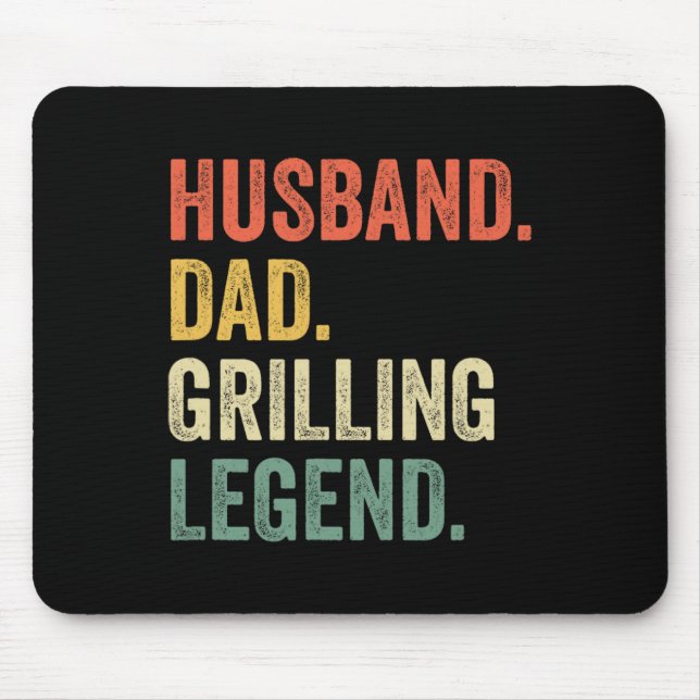 Stekning Bbq Pappa Rolig Make Grill Pappa Legend Musmatta (Framsidan)
