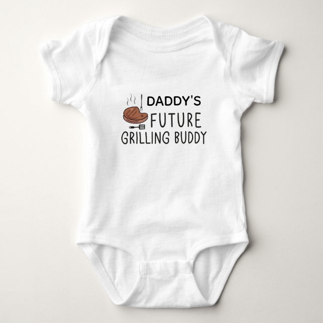 Stekning Spädbarn Pappas framtida grillkamrat T Shirt (Framsida)
