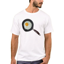 Stekpanna med den soliga sidan upp ägget