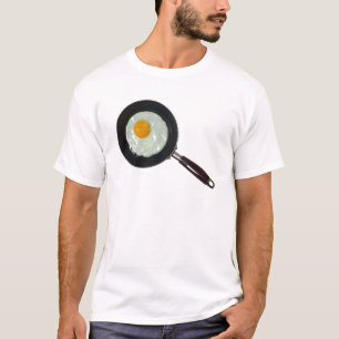 Stekpanna med den soliga sidan upp ägget t shirt