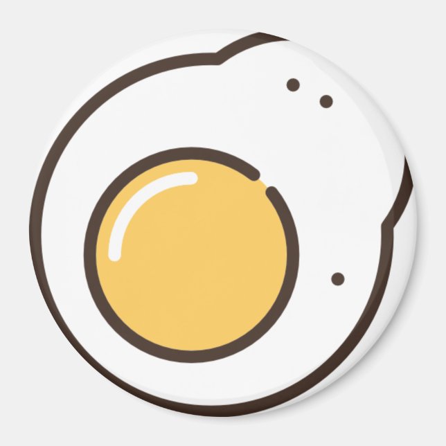 stekt ägg magnet (Framsidan)