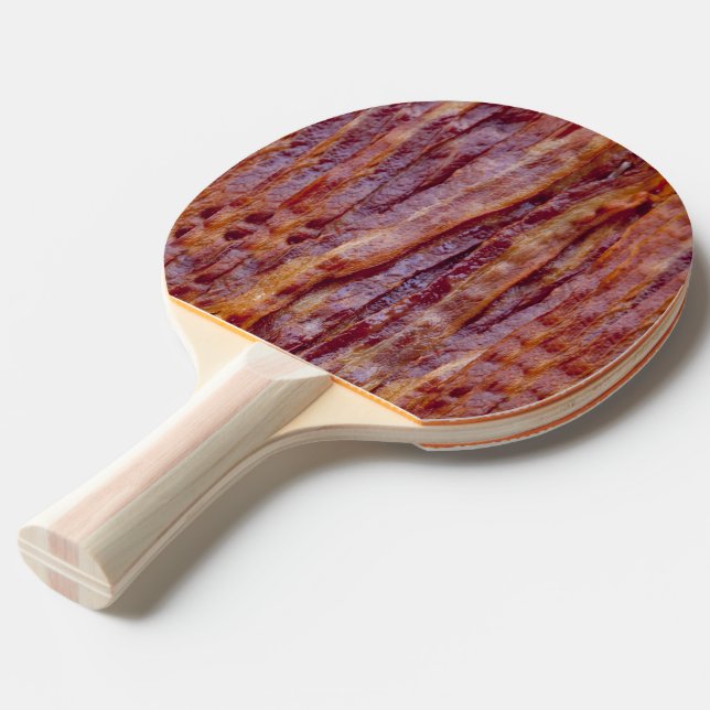 Stekt bacon pingisracket (Frontvinkel)