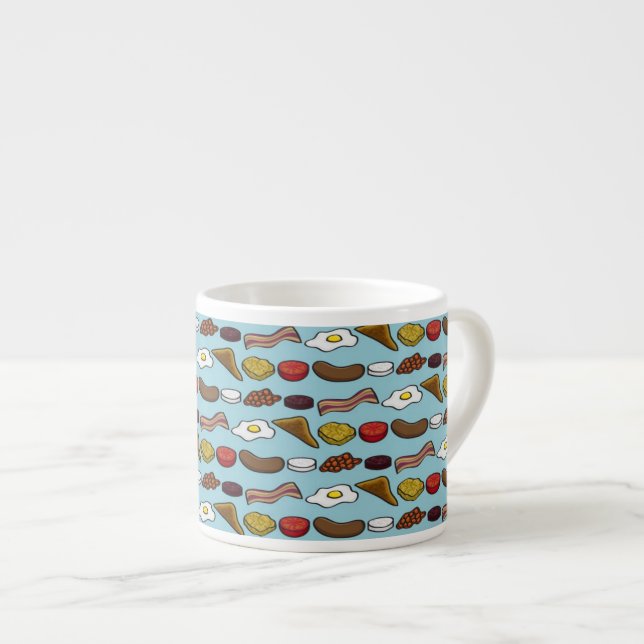 Stekt frukost espressomugg (Framsida höger)