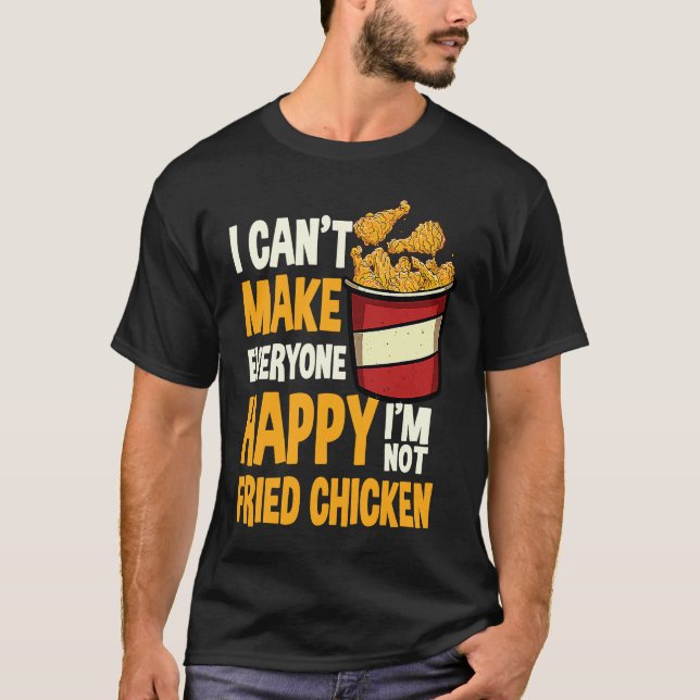 Stekt Kyckling Citat Kärlek Snabbmat T Shirt (Framsida)