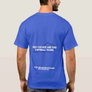 Stekt kyckling och stekta fotbollslag t shirt