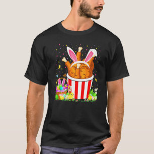 Stekt Kyckling Påskäggjakt Kanin Stekt Kyckling T Shirt
