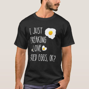 Stekta ägg Frukostägg Äggula Äggröra T Shirt