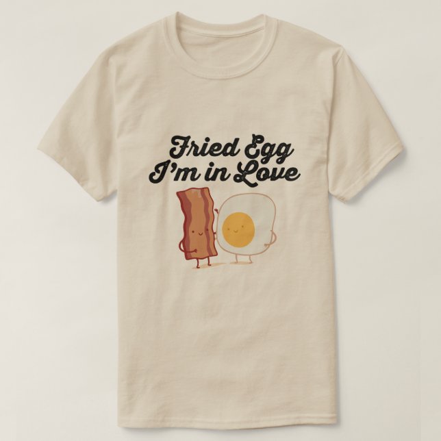 STEKTA ÄGG JAG ÄR KÄR T SHIRT (Design framsida)