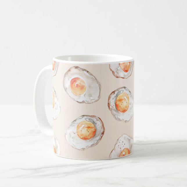 Stekta ägg kaffemugg (Framsida vänster)