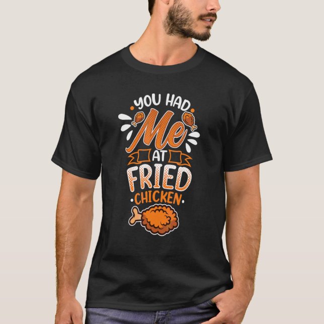 Stekta kycklingklubbor Mat Kyckling T Shirt (Framsida)