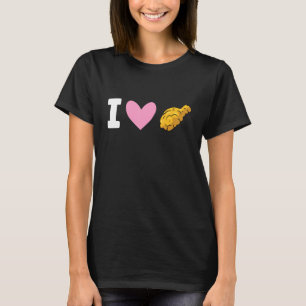 Stekte Kyckel Älskare Snabbmat Jag älskar stekt ky T Shirt
