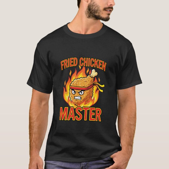 Stekte Kyckling Mästare Rolig T Shirt (Framsida)