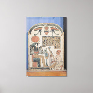 Stela av harpisten Djedkhonsuiuefankh Canvastryck
