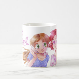 Stela och Sabrina från min ursprungliga manga Kaffemugg