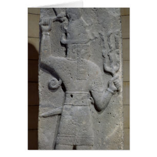 Stela of Teshub, Syriska stormguden Hälsningskort