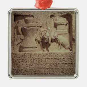 Stele av mjölnaren Marcus Careius Asisa Julgransprydnad Metall