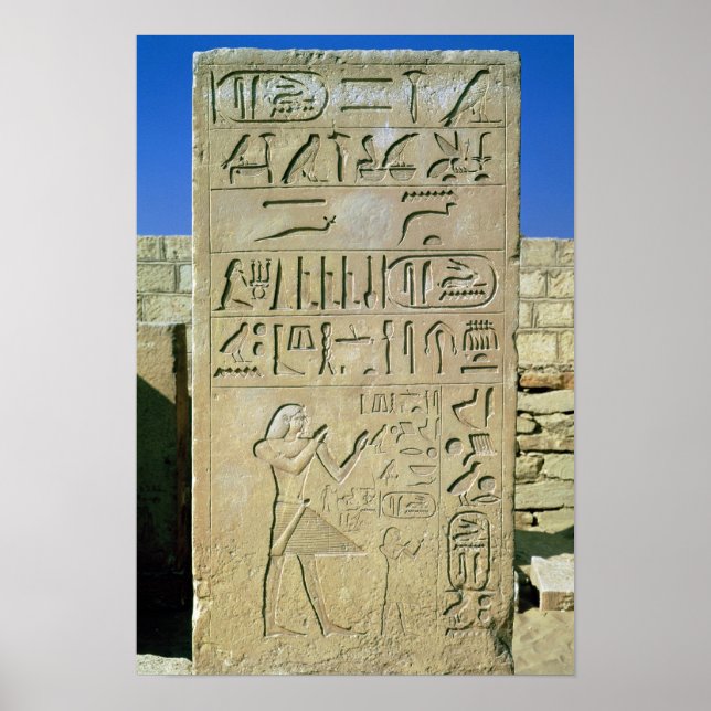Stele of Unas Old Kingdom Poster (Framsidan)