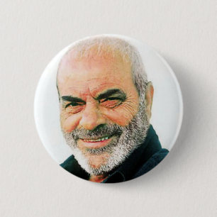STELIOS KAZANTZIDIS PIN BACK BADGE KNAPP