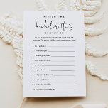 STELLA Avslutar Bachelorettes frasspel Inbjudningar<br><div class="desc">Upptäck vår Stella Collection-allyr, som är noggrant utformad för att infektera din babydusch med en luft av modern minimalism och en aning edgy sofistikering. Designad för att sömlöst blanda bohemisk charm med tidlös elegans, garanterar denna mångsidiga samling att upphöja estetiken i vilken stil babydusch som helst och förvandla firande till...</div>