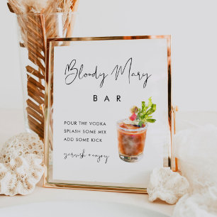 STELLA Bloody Mary Pub Sign Poster