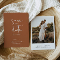 STELLA Boho Terracotta Photo Save Datum