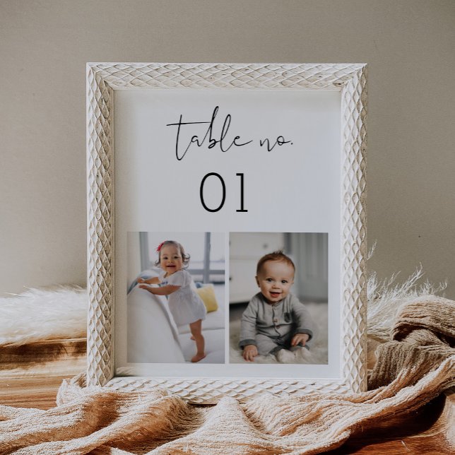 STELLA-Bordsnummer för barnfoton 5 x 7 Poster (Skapare uppladdad)