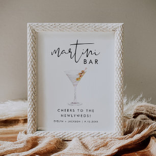 STELLA Bröllop Martini Pub Sign Poster