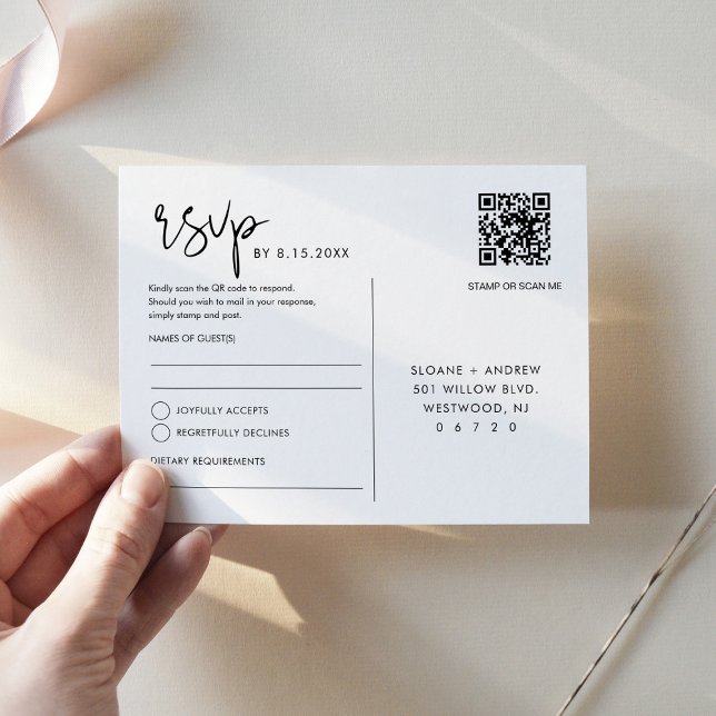 STELLA Bröllop OSA QR-kodvykort (Skapare uppladdad)