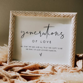 STELLA Generation av Kärlek-tecken Poster