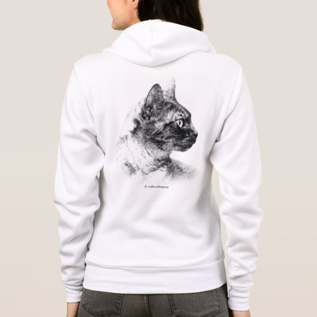 Stella Grått Cat T-shirt (Baksida)