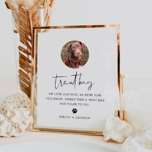 STELLA Hund Treat Bag, Biscuit Pub Pet Bröllop Sig Poster