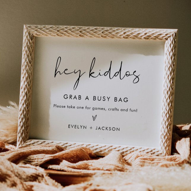 STELLA Kids Busy Bag Bröllop Sign Poster (Skapare uppladdad)