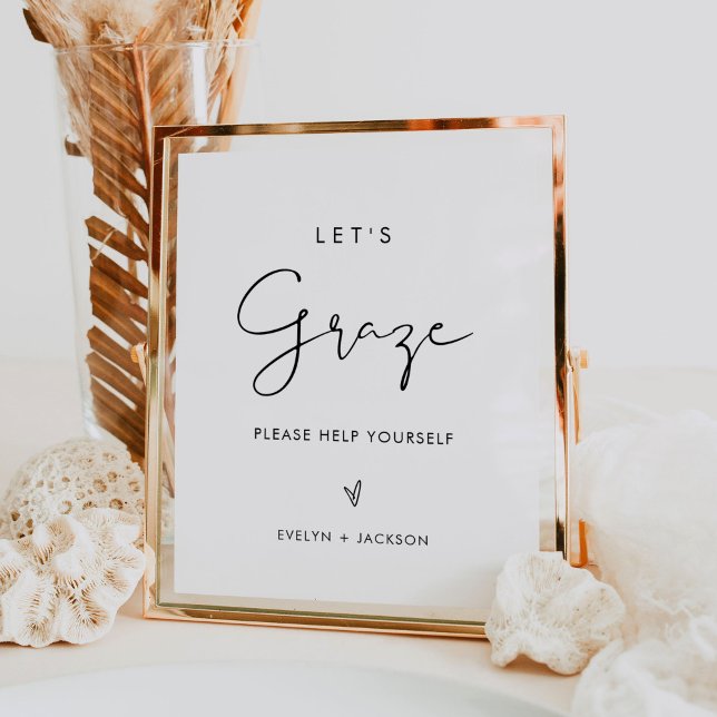 STELLA Låt oss Graze Late Nght Snacks Bröllop-teck Poster (Skapare uppladdad)