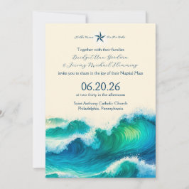 Stella Maris bröllopsinbjudan Inbjudningar