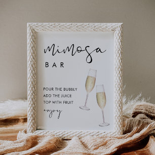 STELLA Mimosa Pub Sign Poster