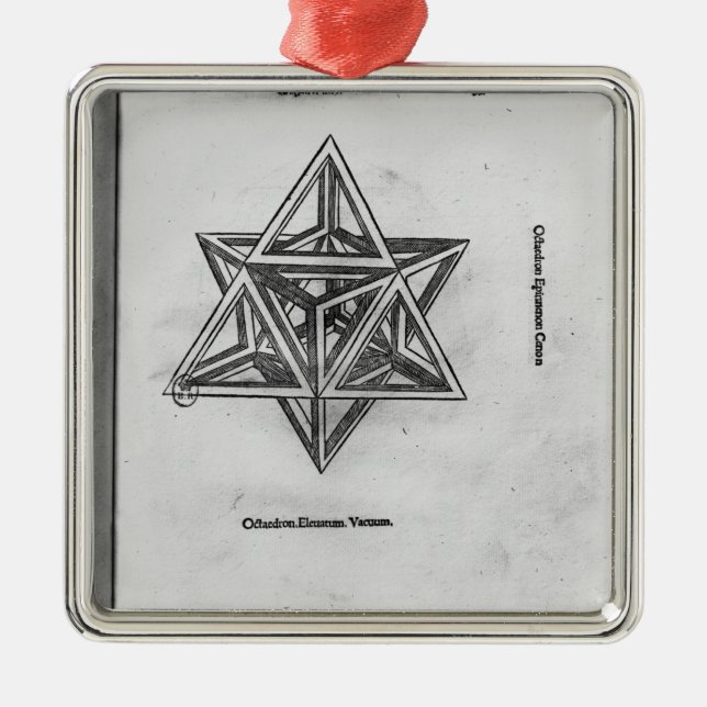 Stella octangula, från 'De Divina Proportione' Julgransprydnad Metall (Framsidan)