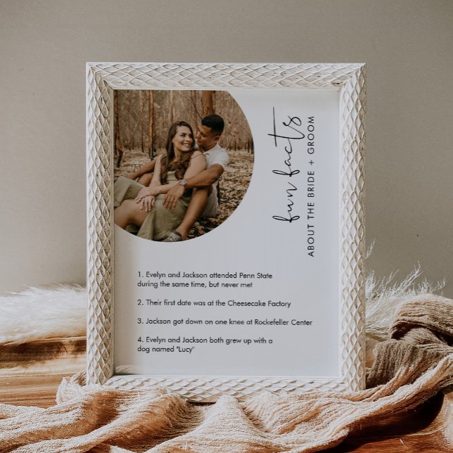 STELLA-Roligten har fakta om bride- och Groom-teck Poster (Skapare uppladdad)