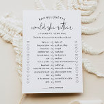 STELLA, skulle hon hellre vara stygg Bachelorette  Inbjudningar<br><div class="desc">Upptäck vår Stella Collection-allyr, som är noggrant utformad för att infektera din babydusch med en luft av modern minimalism och en aning edgy sofistikering. Designad för att sömlöst blanda bohemisk charm med tidlös elegans, garanterar denna mångsidiga samling att upphöja estetiken i vilken stil babydusch som helst och förvandla firande till...</div>