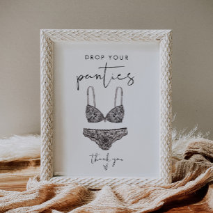 STELLA Släpp dina trosor Bachelorette-spelsignatur Poster
