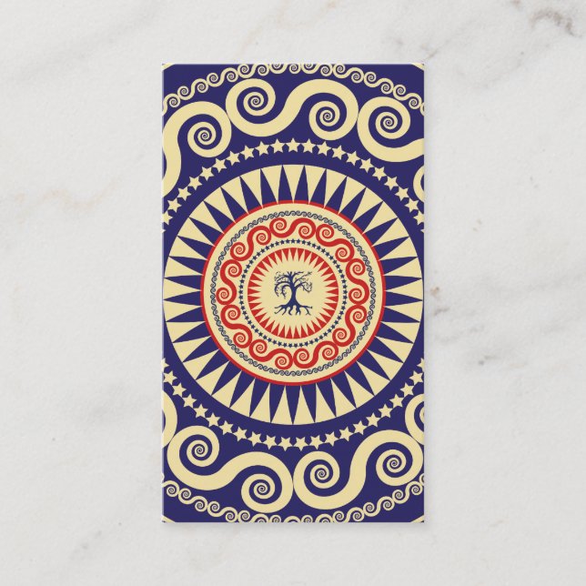 Stella trädmarin och rött visitkort (Framsida)