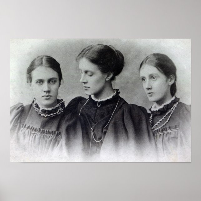 Stella, Vanessa och Virginia Stephen, 1896 Poster (Framsidan)