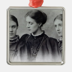 Stella, Vanessa och Virginia Stephen, c.1896 Julgransprydnad Metall