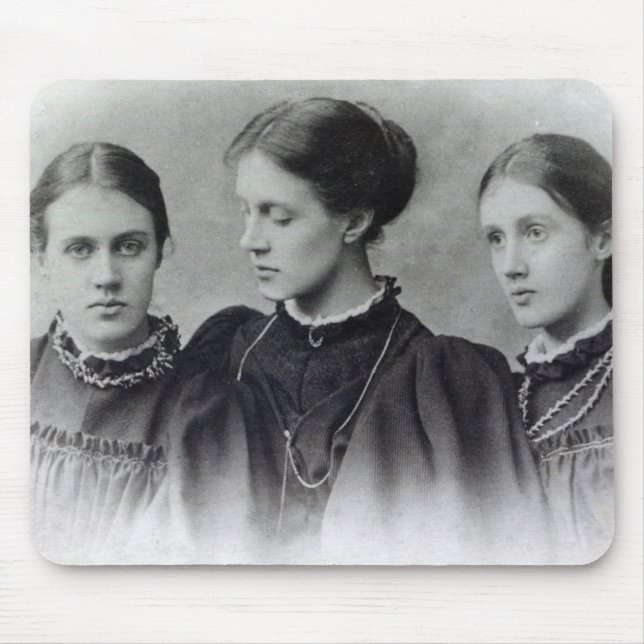 Stella, Vanessa och Virginia Stephen, c.1896 Musmatta (Framsidan)