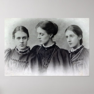 Stella, Vanessa och Virginia Stephen, c.1896 Poster