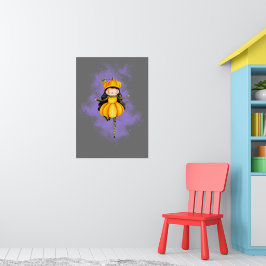 Stellalunarts Pumpkin Halloween Cute Girl Poster