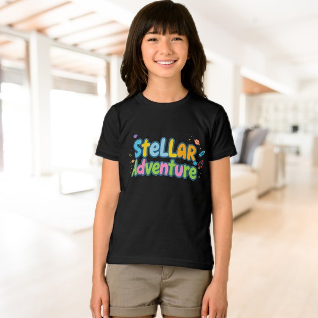  Stellar Adventure children's t-shirts space (Skapare uppladdad)