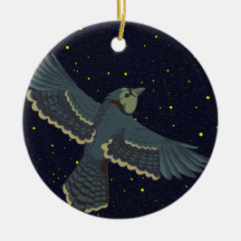 Stellar Blue Jay Julgransprydnad Keramik