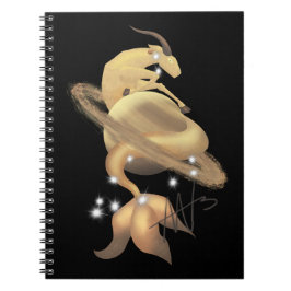 Stellar Capricorn Saturn Zodiac Anteckningsbok