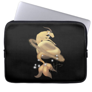 Stellar Capricorn Saturn Zodiac Laptop Fodral